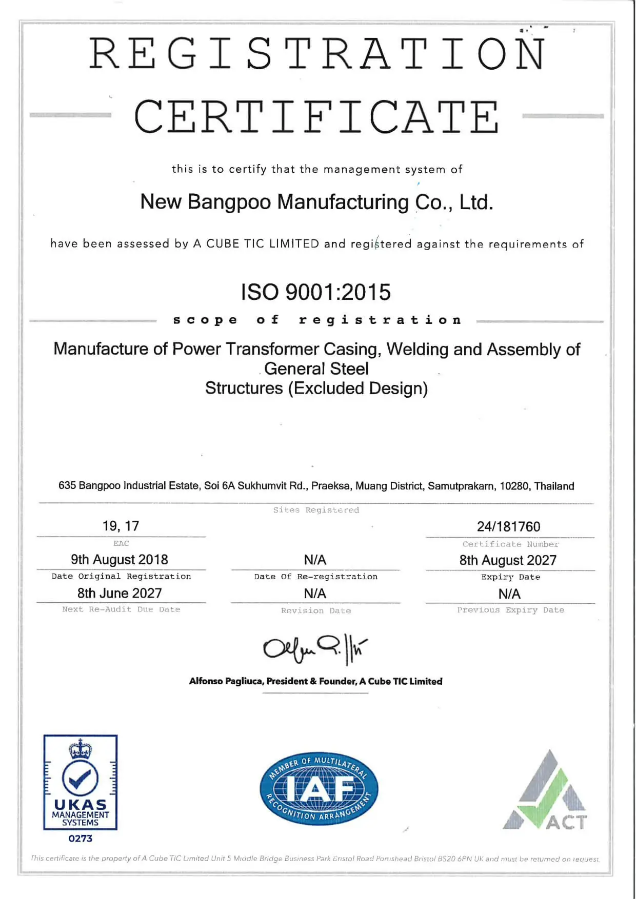 Certification 1